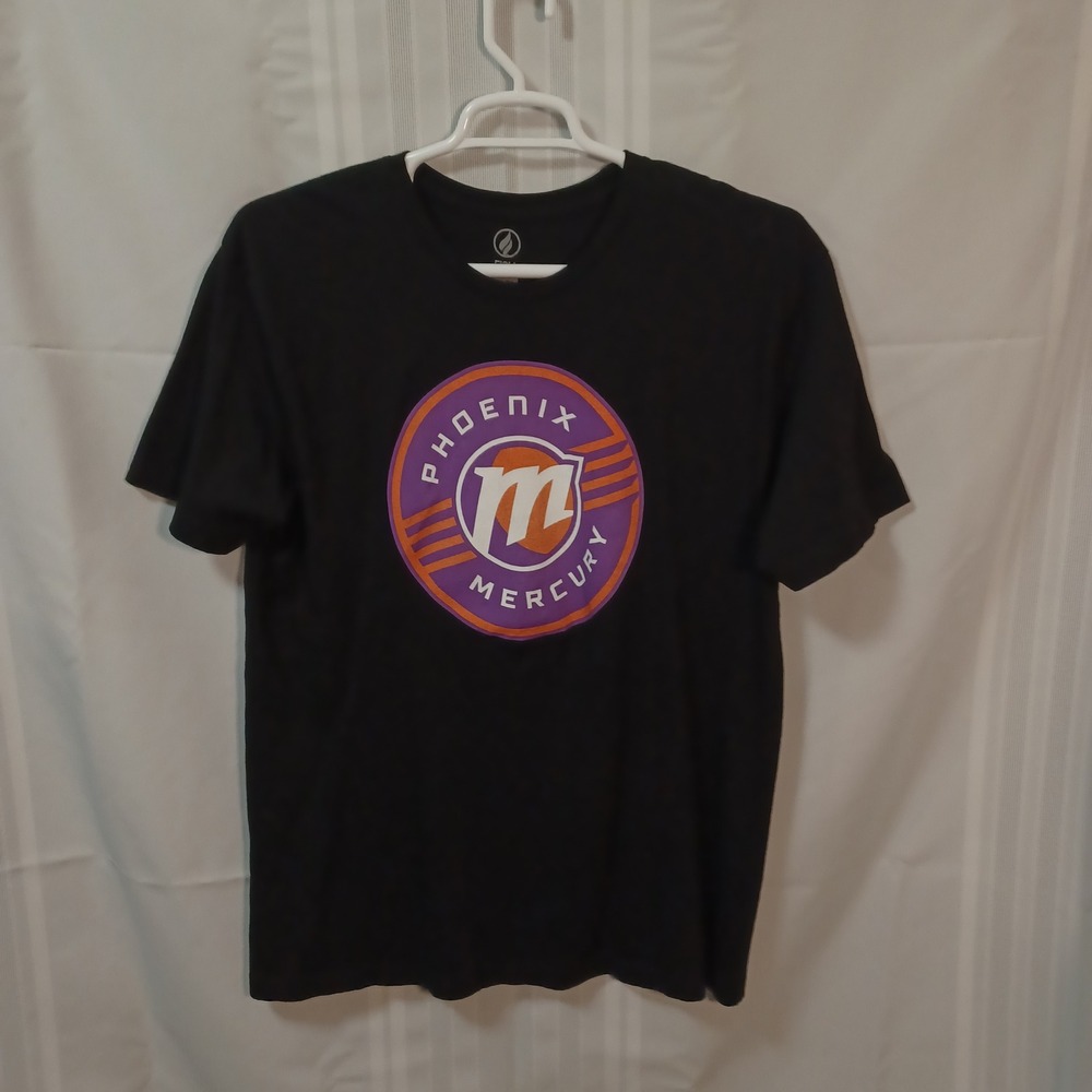 FISLL T-Shirt Mens XL Black Phoenix Mercury WNBA Graphic Tee 6901 Cotton